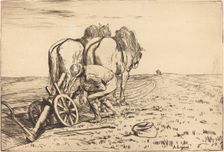 The Plow (La charrue). Creator: Alphonse Legros