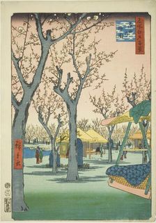 The Plum Orchard at Kamata (Kamata no umezono), from the series "One Hundred..., 1857. Creator: Ando Hiroshige