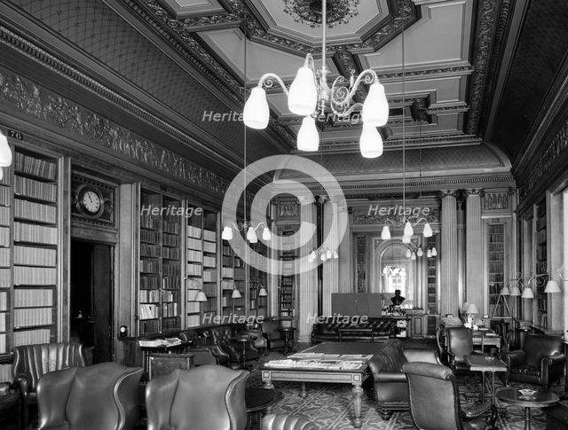 The plush interior of the Morning Room at the Reform Club, Pall Mall, London, 1886 Artist: Unknown