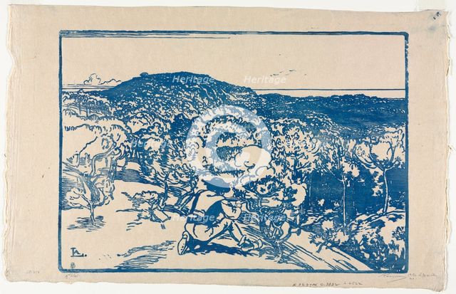 The Poacher, Dunes of Saint Jean de Mont, 1901. Creator: Auguste Louis Lepère (French, 1849-1918).
