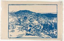 The Poacher, Dunes of Saint Jean de Mont, 1901. Creator: Auguste Louis Lepère (French, 1849-1918)