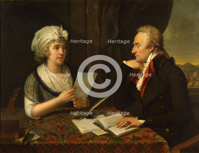 The poet Count Vittorio Alfieri (1749-1803) and Princess Louise of Stolberg-Gedern (1752-1824), 1796