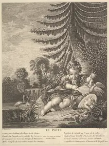 The Poet, ca. 1753. Creator: Claude Augustin Duflos le Jeune