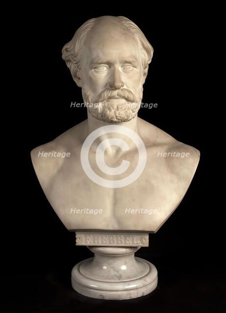 The poet Christian Friedrich Hebbel, 1864. Creator: Anton Dominik Fernkorn.