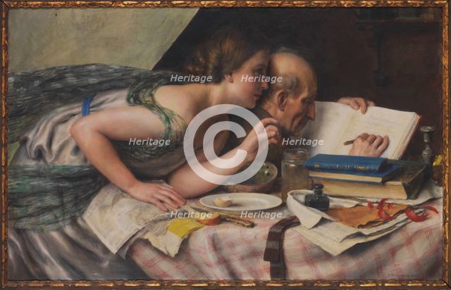 The poet and his muse, 1925. Creator: Schwarzschild, Alfred (1874-1948).