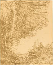 The Poet and His Muse (Le Poete et la muse), 1871. Creator: Jean-Baptiste-Camille Corot