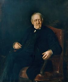 The poet Eduard von Bauernfeld, 1888. Creator: Vilma Parlaghy