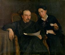 The Poet Jan Van Beers and his Wife, The Artist's Parents, c1880s. Creator: Jan Van Beers