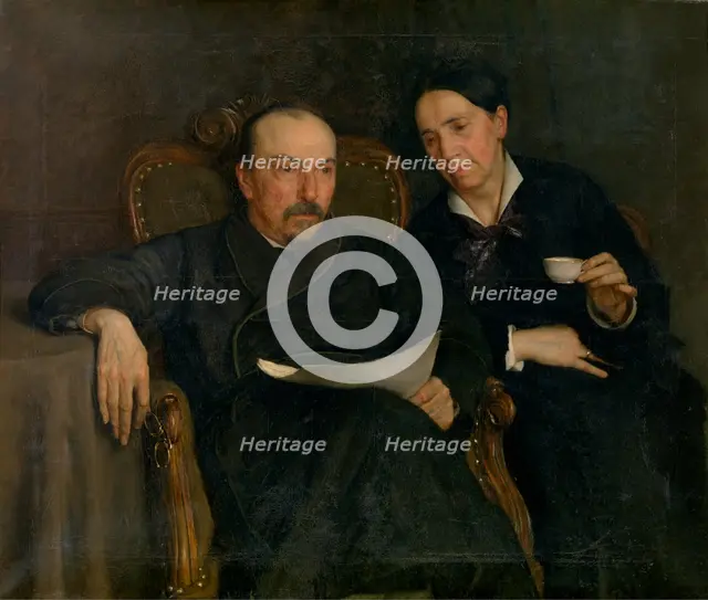 The Poet Jan Van Beers and his Wife, The Artist's Parents, c1880s. Creator: Jan Van Beers.
