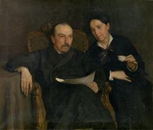 The Poet Jan Van Beers and his Wife, The Artist's Parents, c1880s. Creator: Jan Van Beers