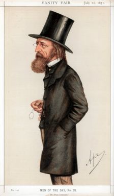 The Poet Laureate 1871. Artist: Carlo Pellegrini