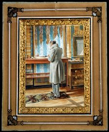 The poet Vasily Zhukovsky (1783-1852) in Vernet 1830s. Artist: Gerhard Wilhelm von Reutern