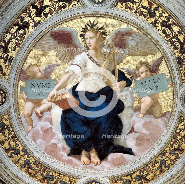 The Poetry. Stanza della Segnatura, 1508. Artist: Raphael (1483-1520)