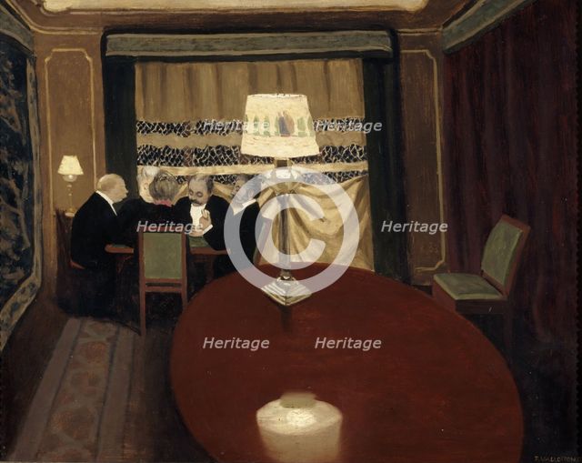The Poker Game, 1902. Artist: Vallotton, Felix Edouard (1865-1925)