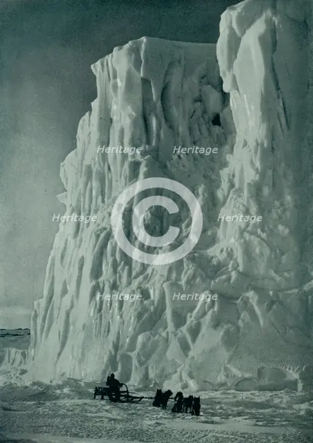 'The Point of the Barne Glacier', c1910–1913, (1913). Artist: Herbert Ponting.