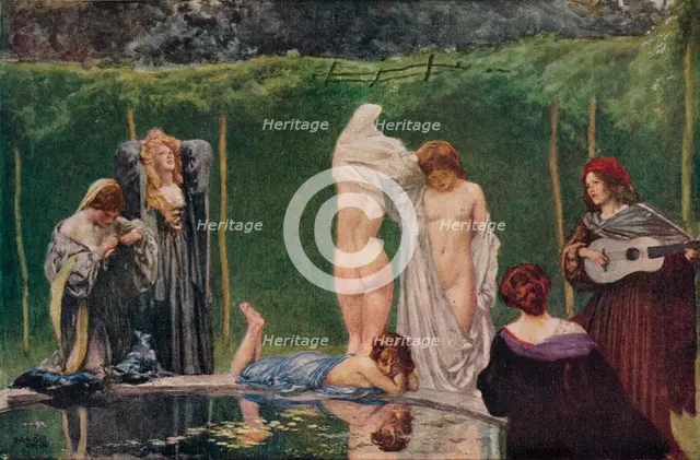The Pool', 1906, (1918). Artist: Robert Anning Bell.