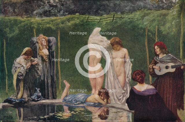 The Pool', 1906, (1918). Artist: Robert Anning Bell.