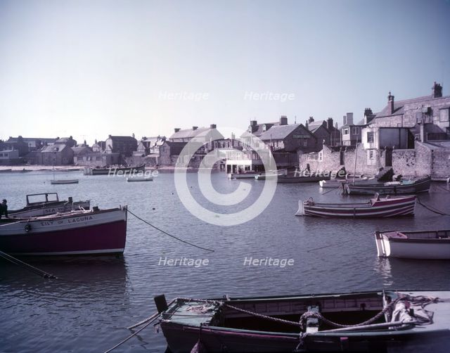 The Pool and Hugh Town from Garrison Hill, St Mary's, Isles of Scilly, c1955. Creator: Arthur Charles Kirby Ware.