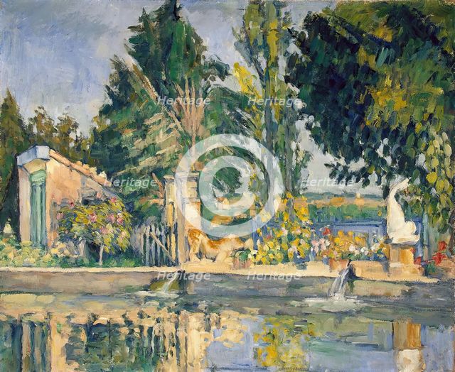 The pool at Jas de Bouffan, 1876. Creator: Paul Cezanne.