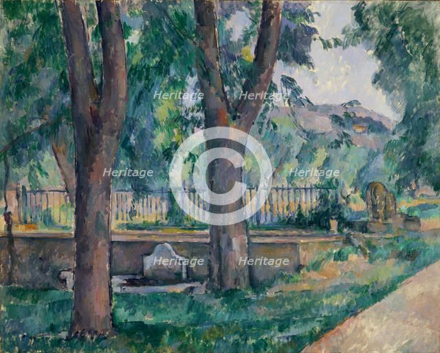 The Pool at Jas de Bouffan, ca. 1885-86. Creator: Paul Cezanne.