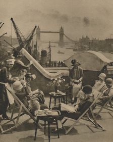 The Pool from the Roof Garden of the Langbourne Club for City Women 1920s, (c1935). Creator: Unknown