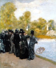The Pool in the Jardin du Luxembourg. Artist: De Nittis, Giuseppe (1846-1884)
