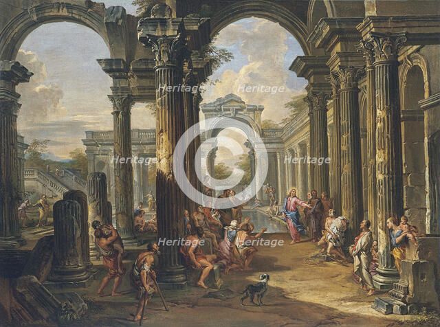 The Pool of Bethesda. Artist: Panini, Giovanni Paolo (1691-1765)