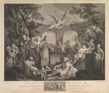 The Pool of Bethesda (St. John, Chapter 5), February 24,1772. Creators: Simon François Ravenet, Victor Marie Picot
