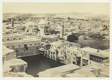 The Pool of Hezekiah, from the Tower of Hippicus, Jerusalem, 1857. Creator: Francis Frith