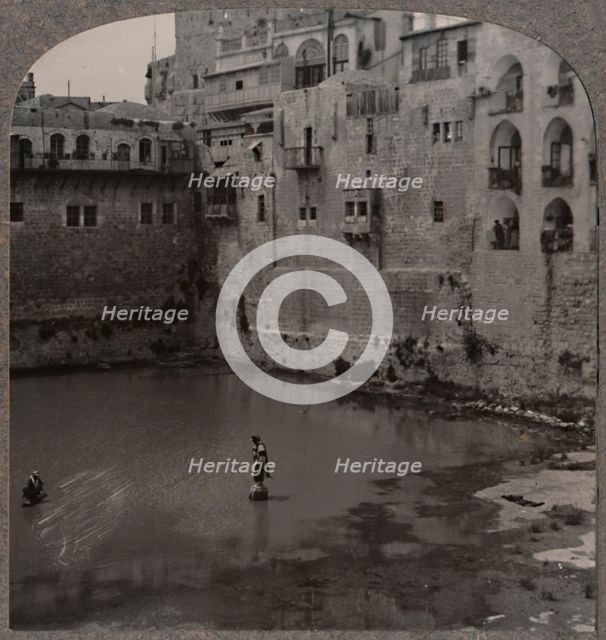 'The Pool of Hezekiah, Jerusalem', c1900. Artist: Unknown.