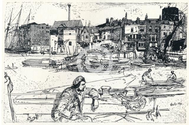The Pool of London, 1859, (1904). Artist: James Abbott McNeill Whistler