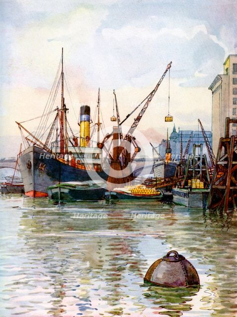 The Pool of London, 1924-1926. Artist: FP Dickinson