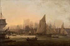 The Pool of London c1805. Artist: Thomas Luny