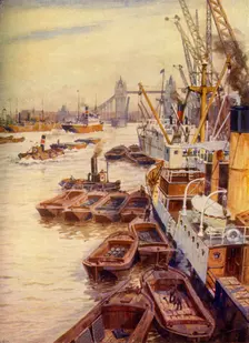 The Pool of London c1948. Creator: Unknown