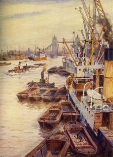 The Pool of London c1948. Creator: Unknown