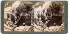 The Pool of Siloam, outside Jerusalem, Palestine, 1900.Artist: Underwood & Underwood