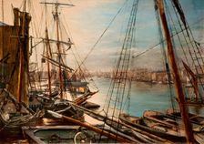 The Pool, London, 1878. Creator: Edwin Edwards