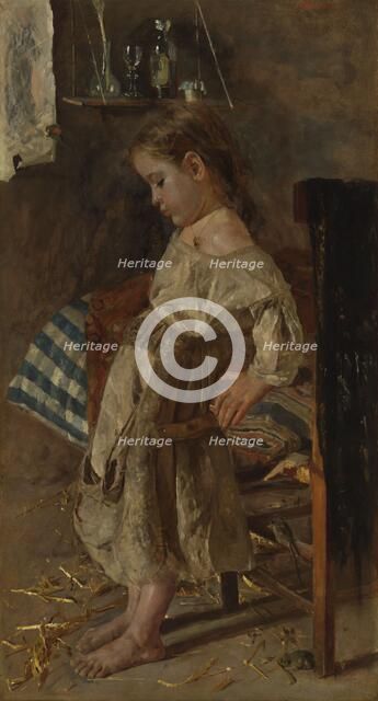 The poor child, 1880-1897. Creator: Antonio Mancini.