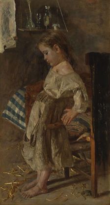 The poor child, 1880-1897. Creator: Antonio Mancini