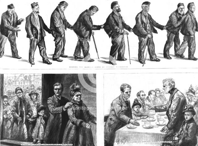 ''The Poor Blind at the East End; Stepney Workhouse and St.Philip's Institute', 1890. Creator: Paul Charles Renouard.