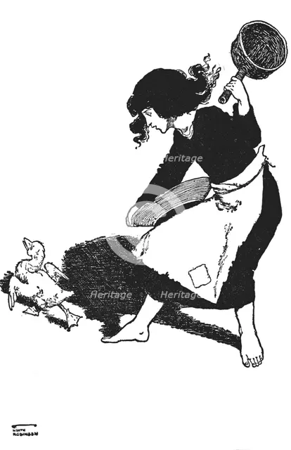 'The Poor Duckling Was Scorned By All', c1930. Artist: W Heath Robinson.