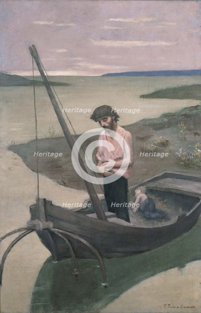 The Poor Fisherman. Artist: Puvis de Chavannes, Pierre Cécil (1824-1898)