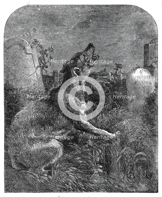"The Poor Man's Grave", 1860. Creator: Dalziel Brothers.