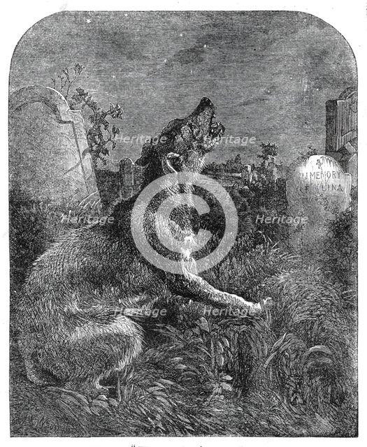 "The Poor Man's Grave", 1860. Creator: Dalziel Brothers.