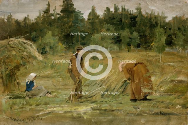 The poor Man's Field, 1877. Creator: Gerhard Munthe.