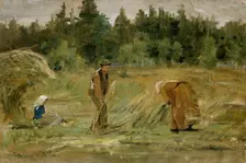 The poor Man's Field, 1877. Creator: Gerhard Munthe