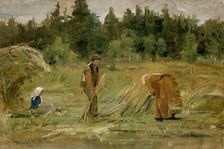 The poor Man's Field, 1877. Creator: Gerhard Munthe