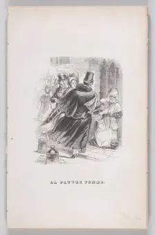 The Poor Woman from The Complete Works of Béranger, 1836. Creator: Jean Ignace Isidore Gerard