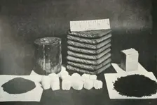 The Polar Party's Sledging Ration (Pemmican, biscuits, butter, cocoa, sugar and tea) 1911, (1913) Artist: Herbert Ponting