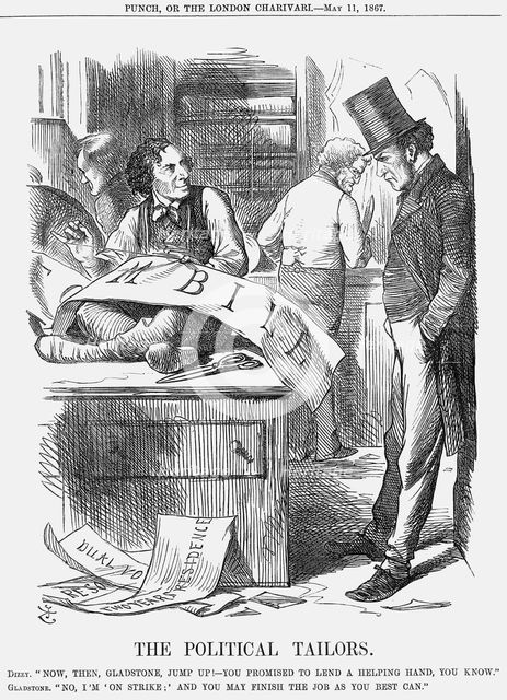 'The Political Tailors', 1867. Creator: John Tenniel.